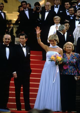 Princess Diana at Cannes in 1987