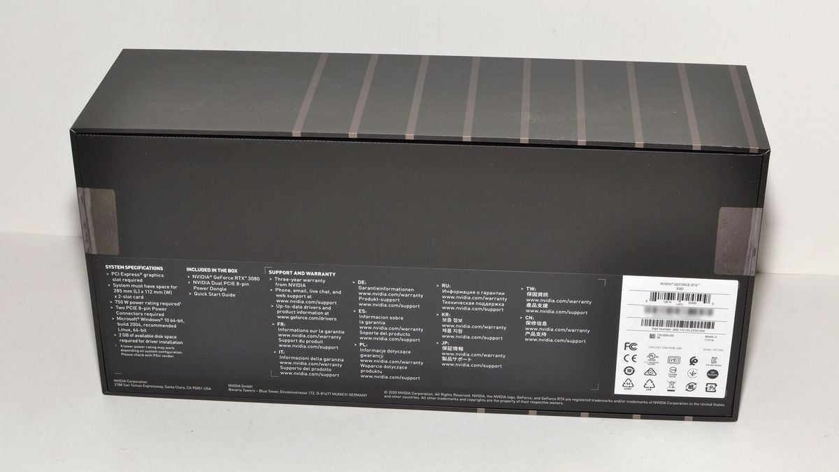 Nvidia GeForce RTX 3080 Founders Edition product images