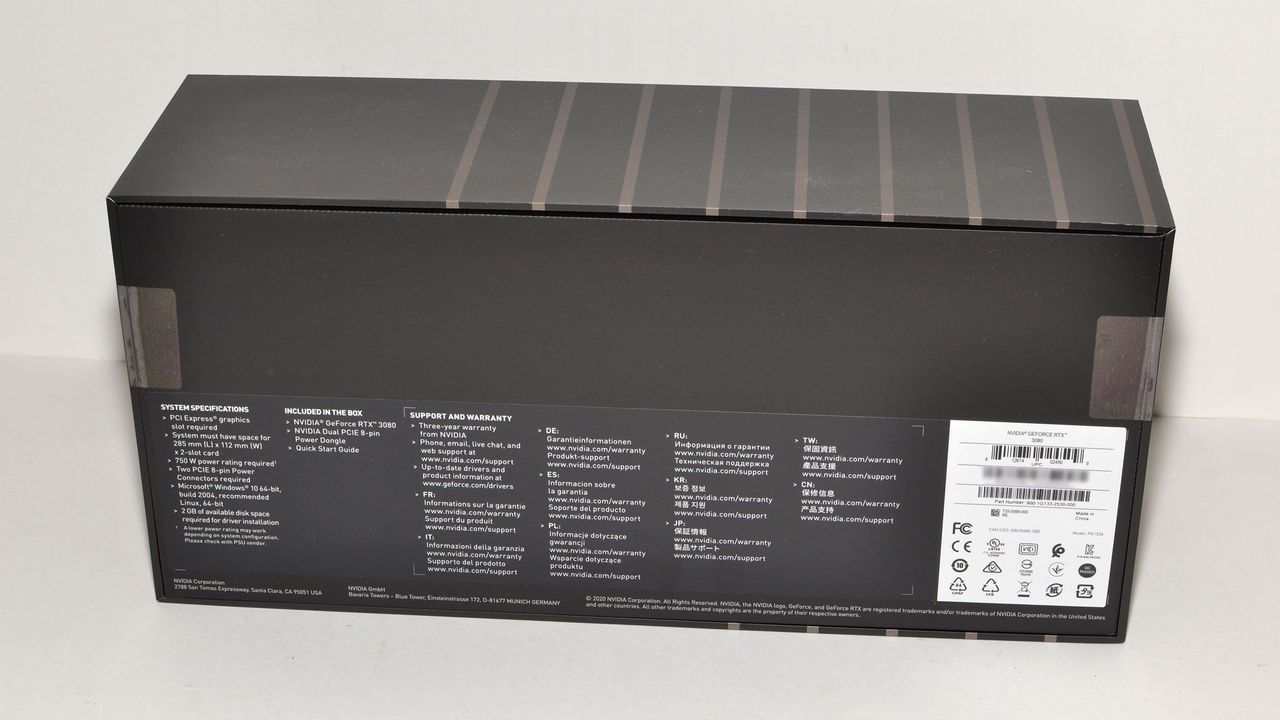 Nvidia GeForce RTX 3080 Founders Edition product images
