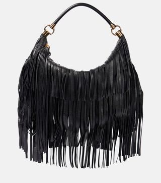 Foulard Fringed Leather Shoulder Bag