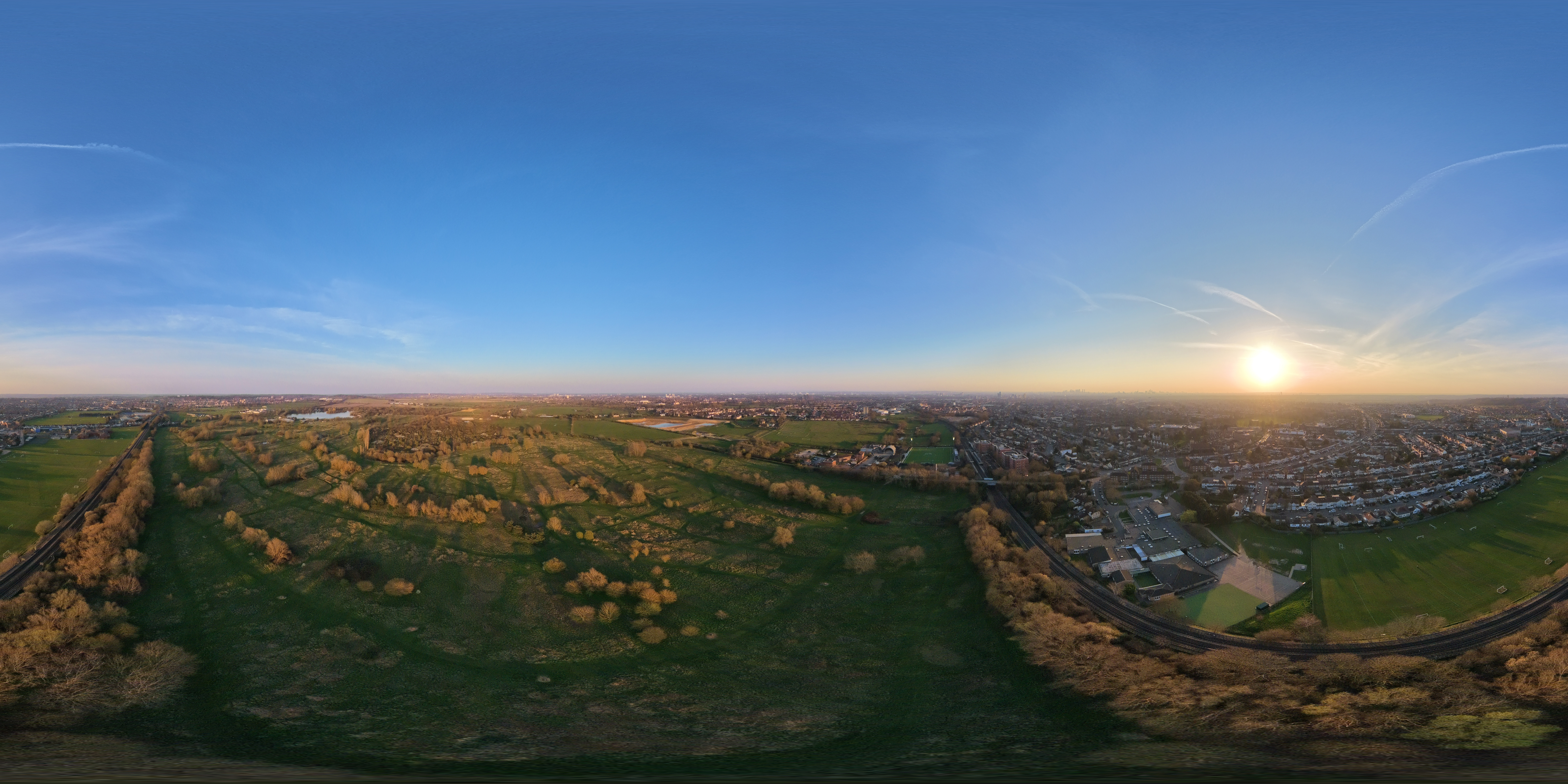 Sample image from 360 drone DJI Avata 360