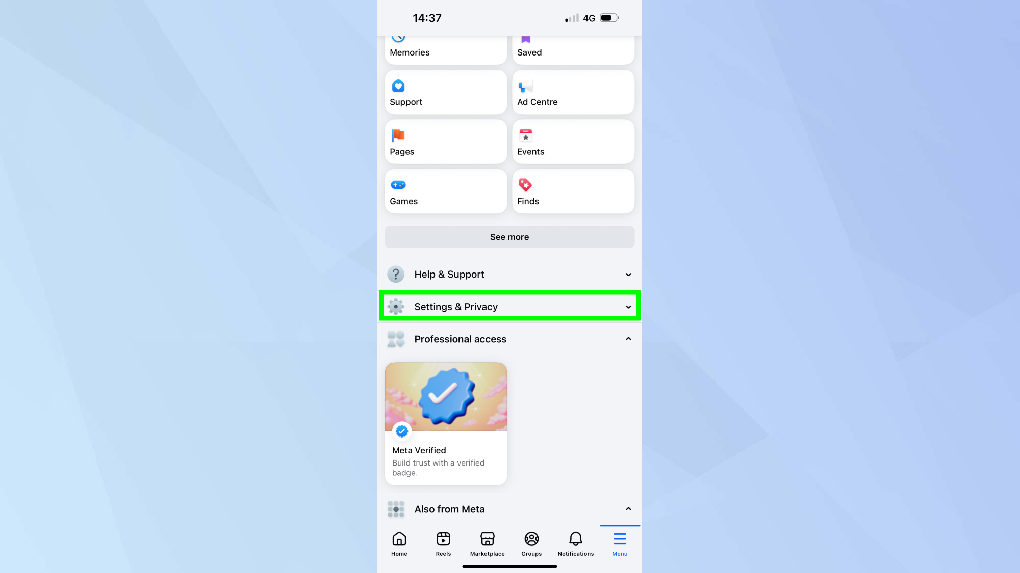 Meta/Facebook Settings and Privacy 