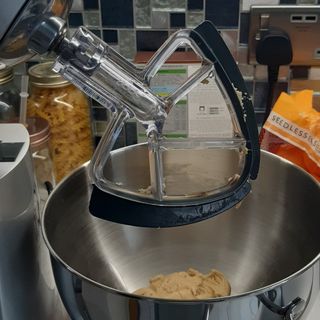 Mixing bread dough in Sage stand mixer
