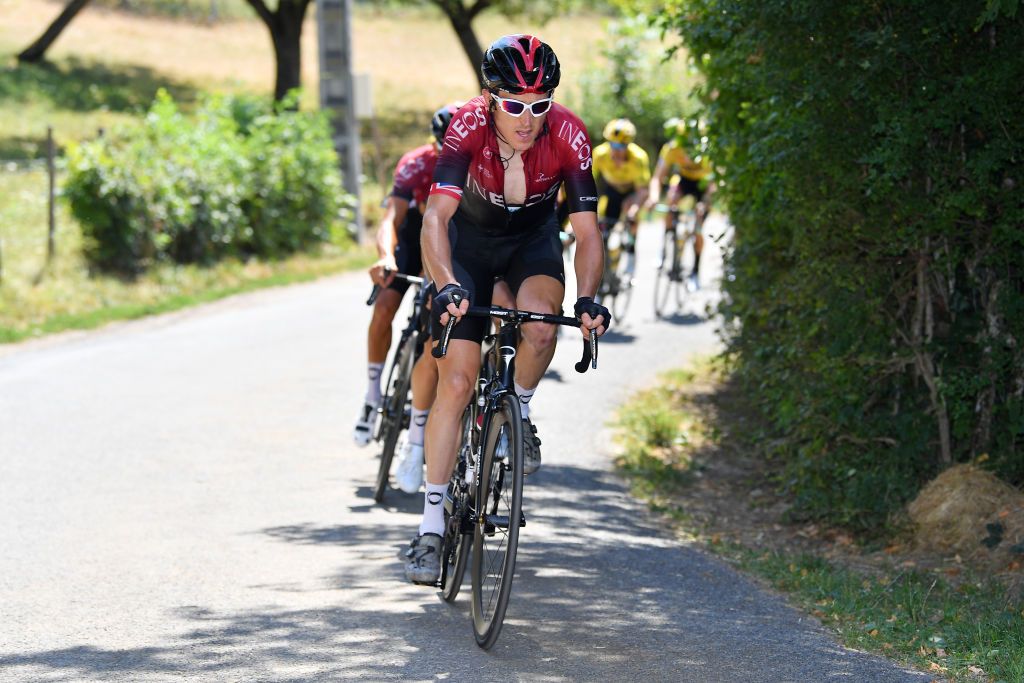Thomas working on the approach to the Grand Colombier