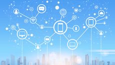 Endpoints on a background of a city