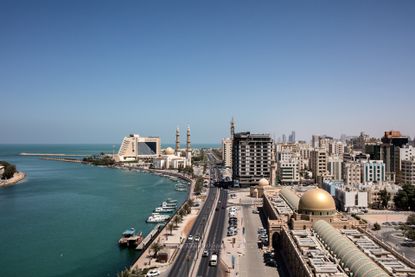 Aerial View Of Corniche Street Sharjah