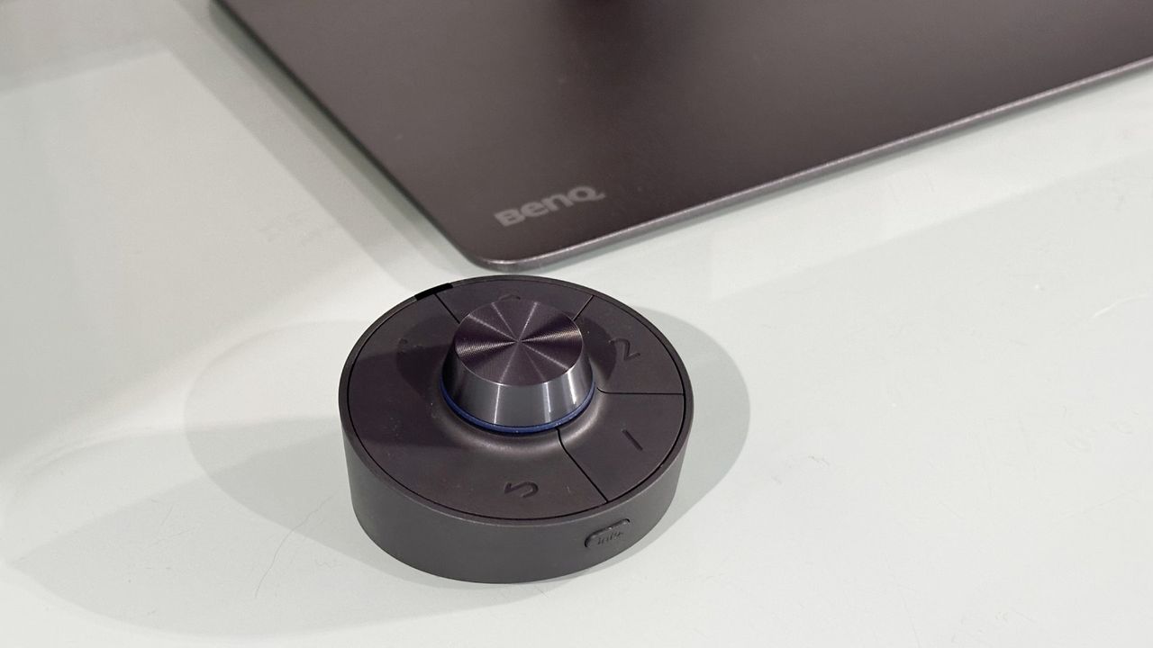 The BenQ Creative Pro PD2732U in a home office during our testing