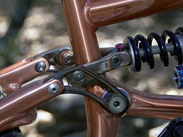 The new shock linkage eliminates wear on the rear shock bushing and improves rear-end sensitivity by transferring that movement to cartridge bearings.