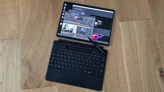 The Microsoft Surface Pro 11 on a desk