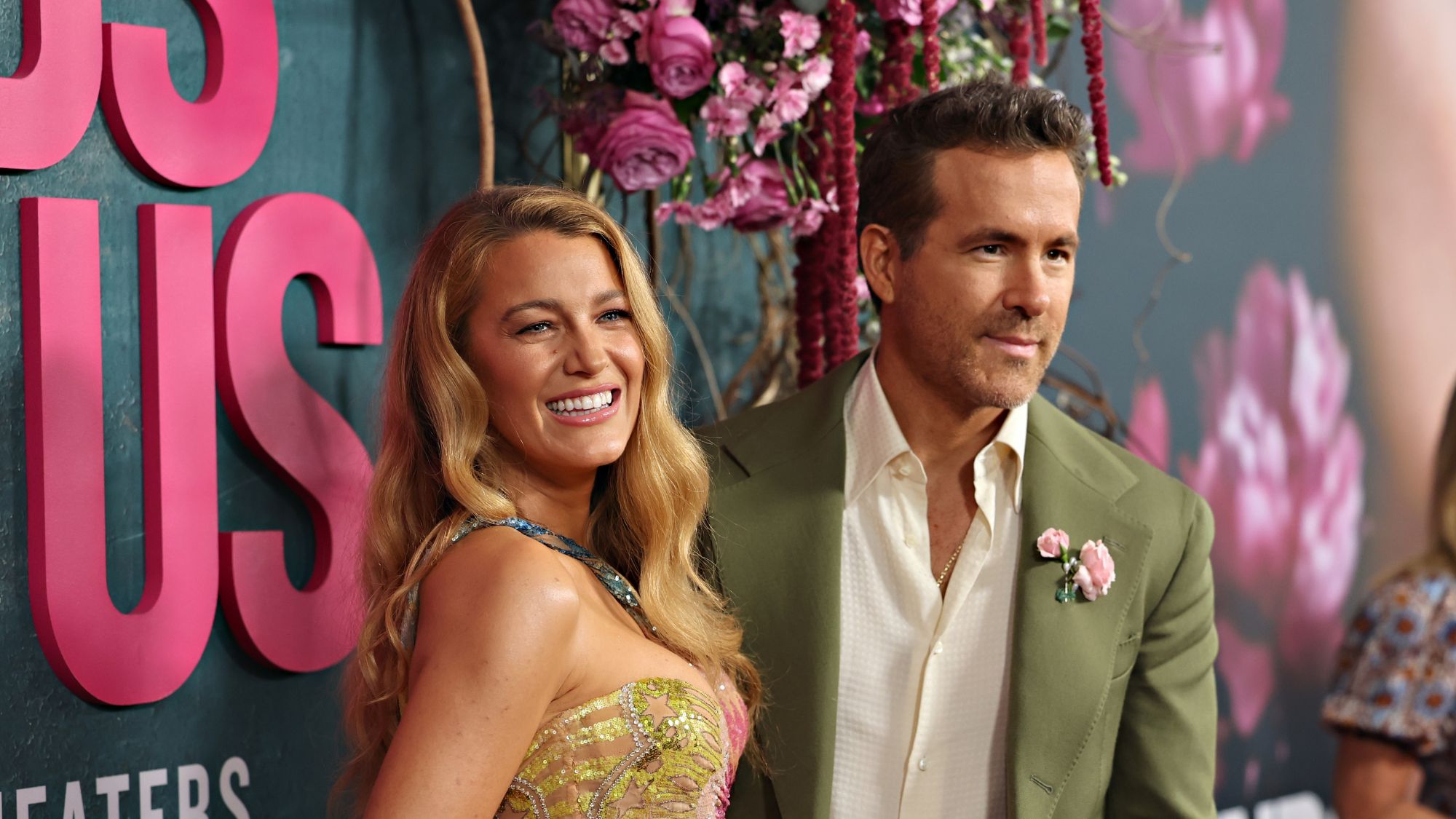 Blake Lively and Ryan Reynolds at the 'It Ends With Us' premiere