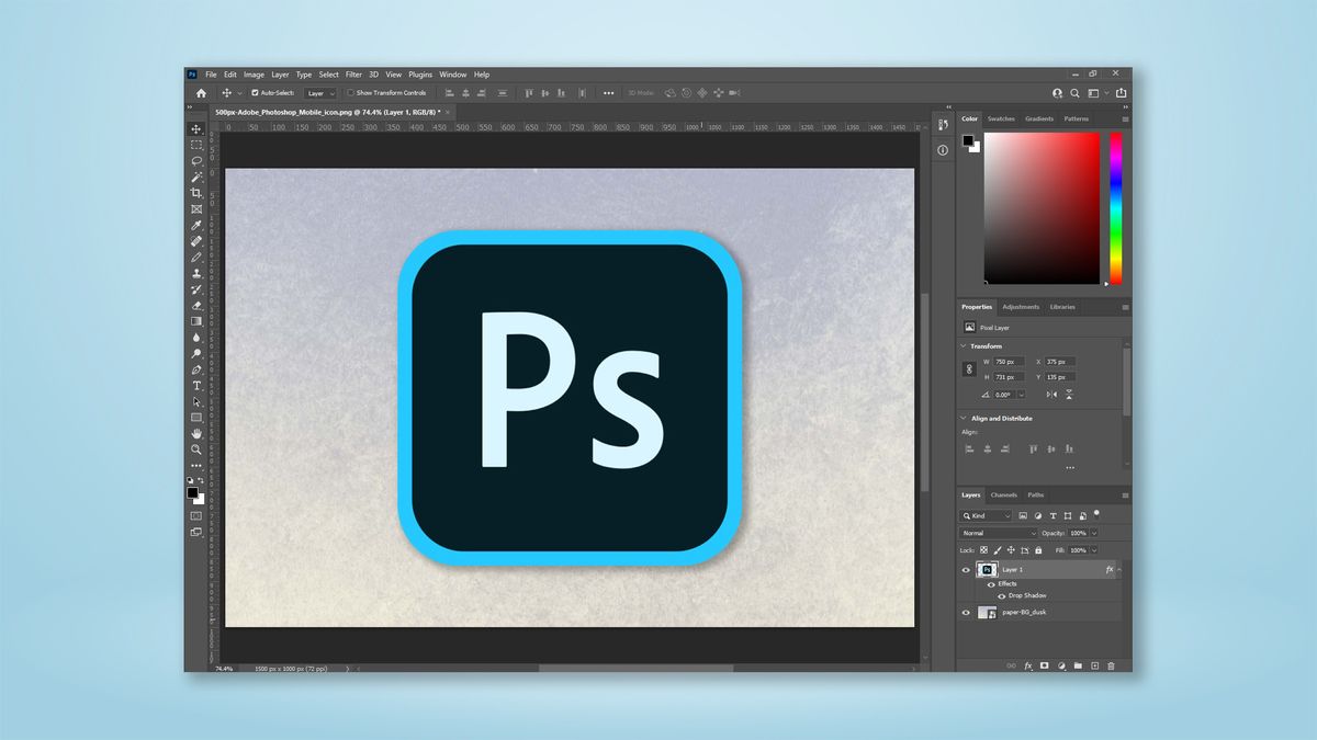 add a background in Photoshop