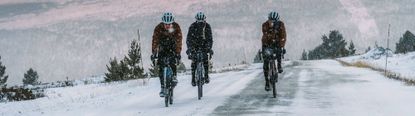 Riders in the snow