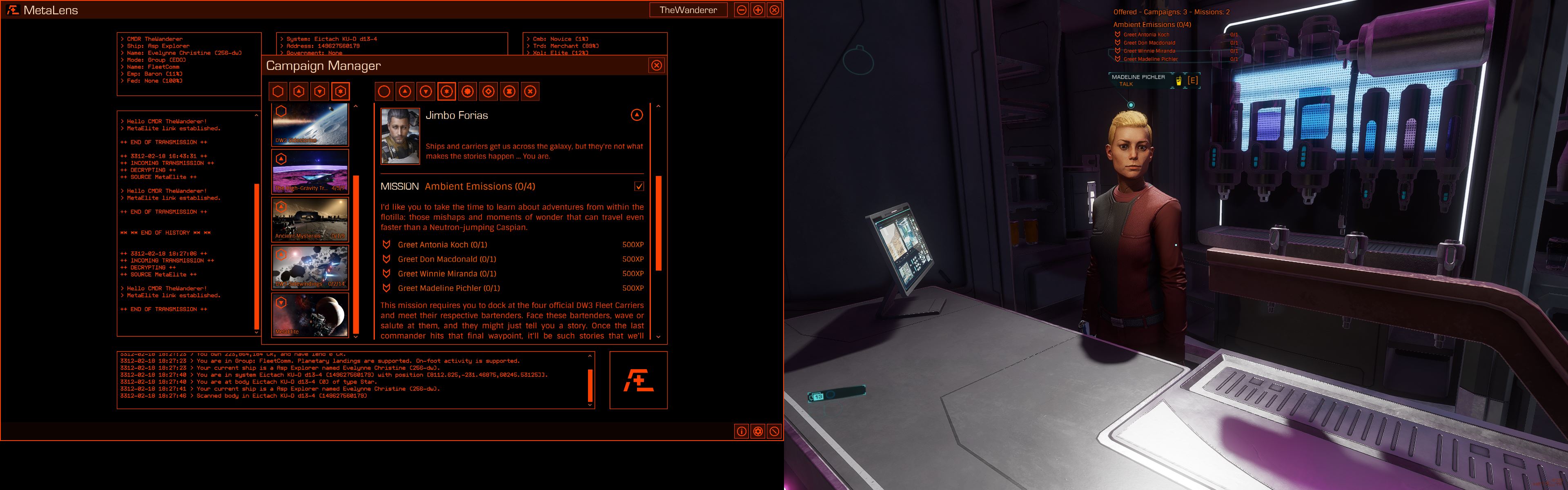 An example of the MetaElite interface.