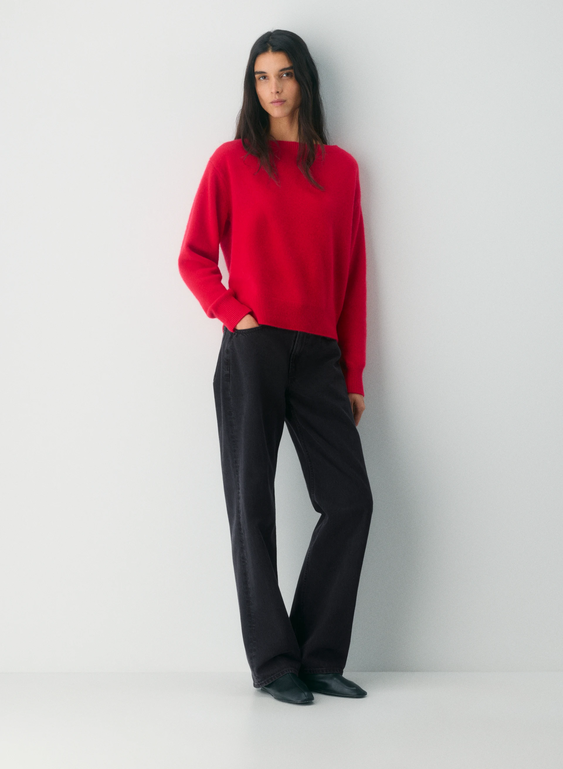 Essential Cashmere Relaxed Boatneck Sweater