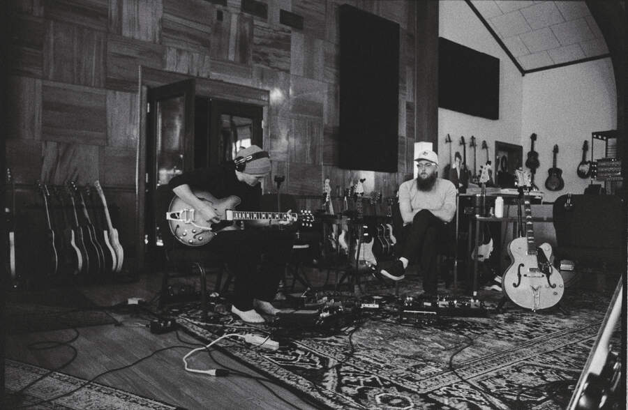 Whiskey Myers in the studio