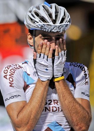 Christophe Riblon (AG2R-La Mondiale) was emotional after winning at Ax-3 Domaines