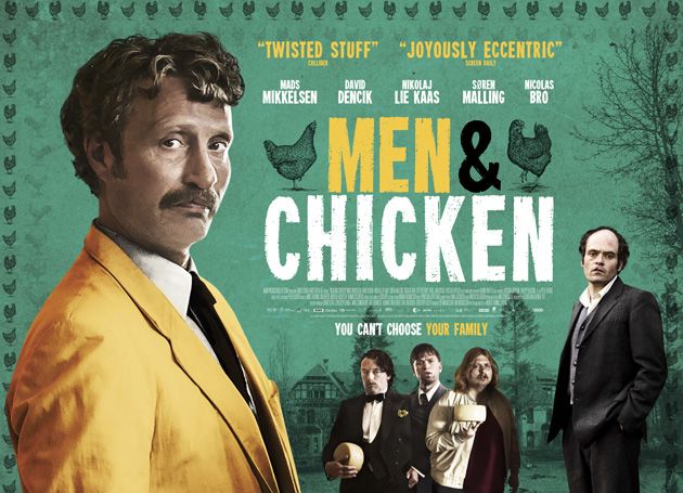 Men &amp; Chicken Mads Mikkelsen quad poster