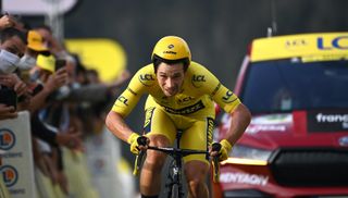Primož Roglič in the 2020 Tour de France time trial
