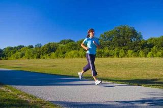 woman running