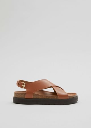 Criss-Cross Leather Sandals