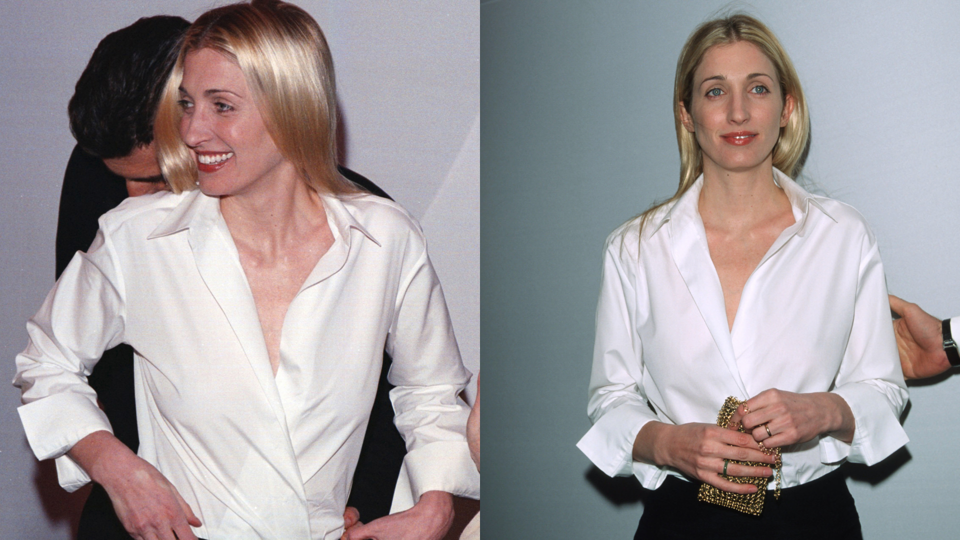 Photo of Carolyn Bessette-Kennedy and JFK Jr.