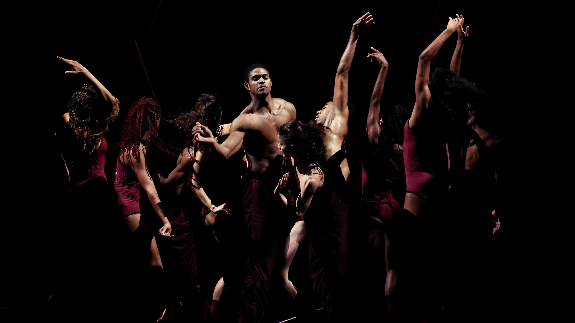 Dancers perform during the photocall for Acosta Danza's &amp;quot;Cuban Baroque&amp;quot; at Sadlers Wells Theatre in London, United Kingdom