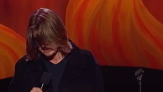 Mitch Hedberg performing on Comedy Central