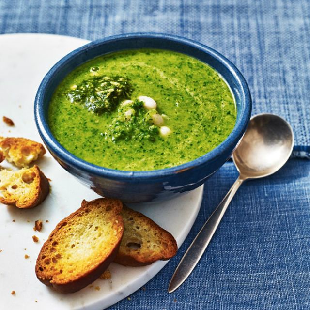 Super Green Soup With Beans Lunch Recipes Woman & Home