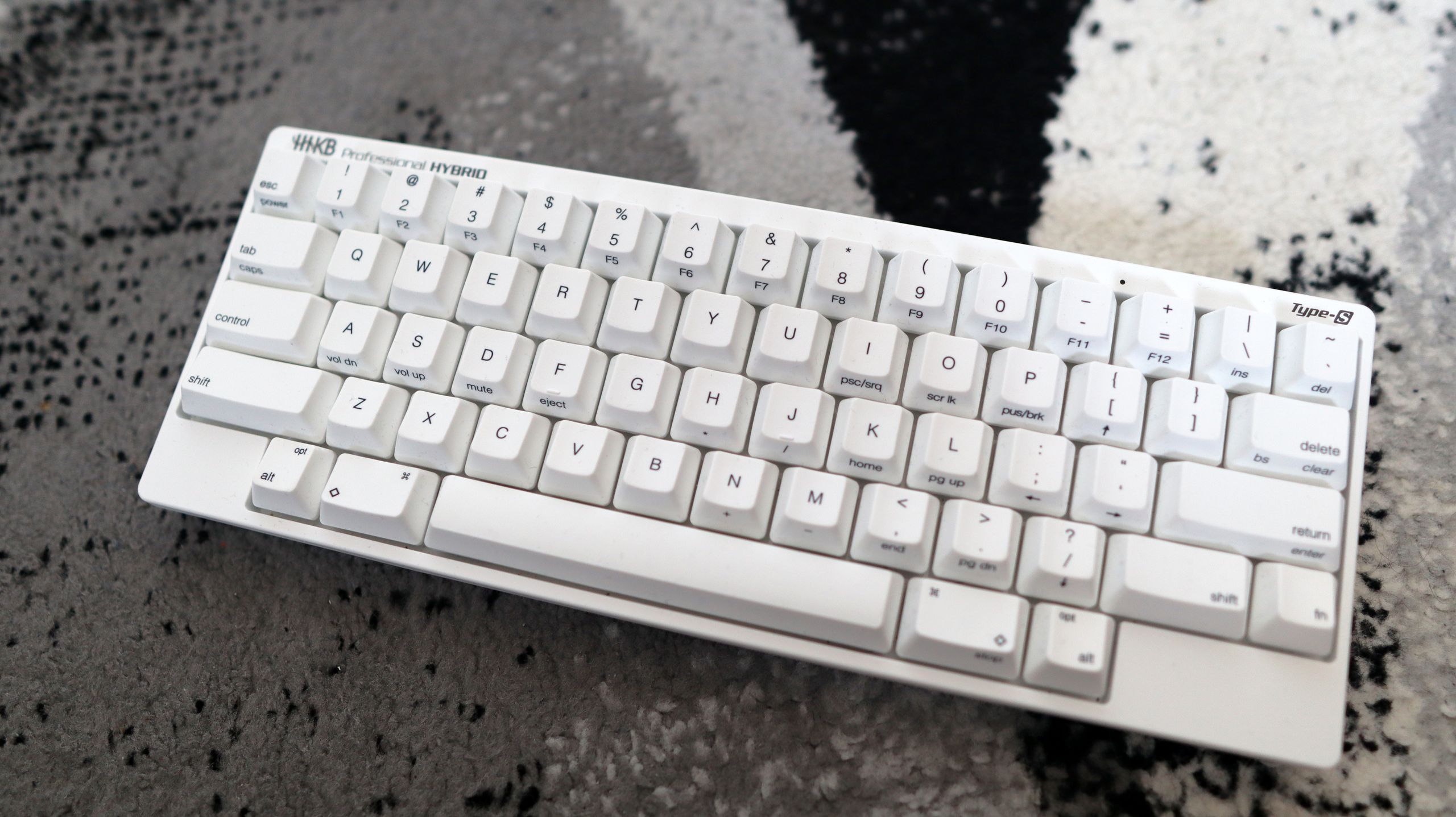 HHKB Professional HYBRID Type-S白 HHKB Professional Hybrid Type-S (Snow / Stamped Key Caps