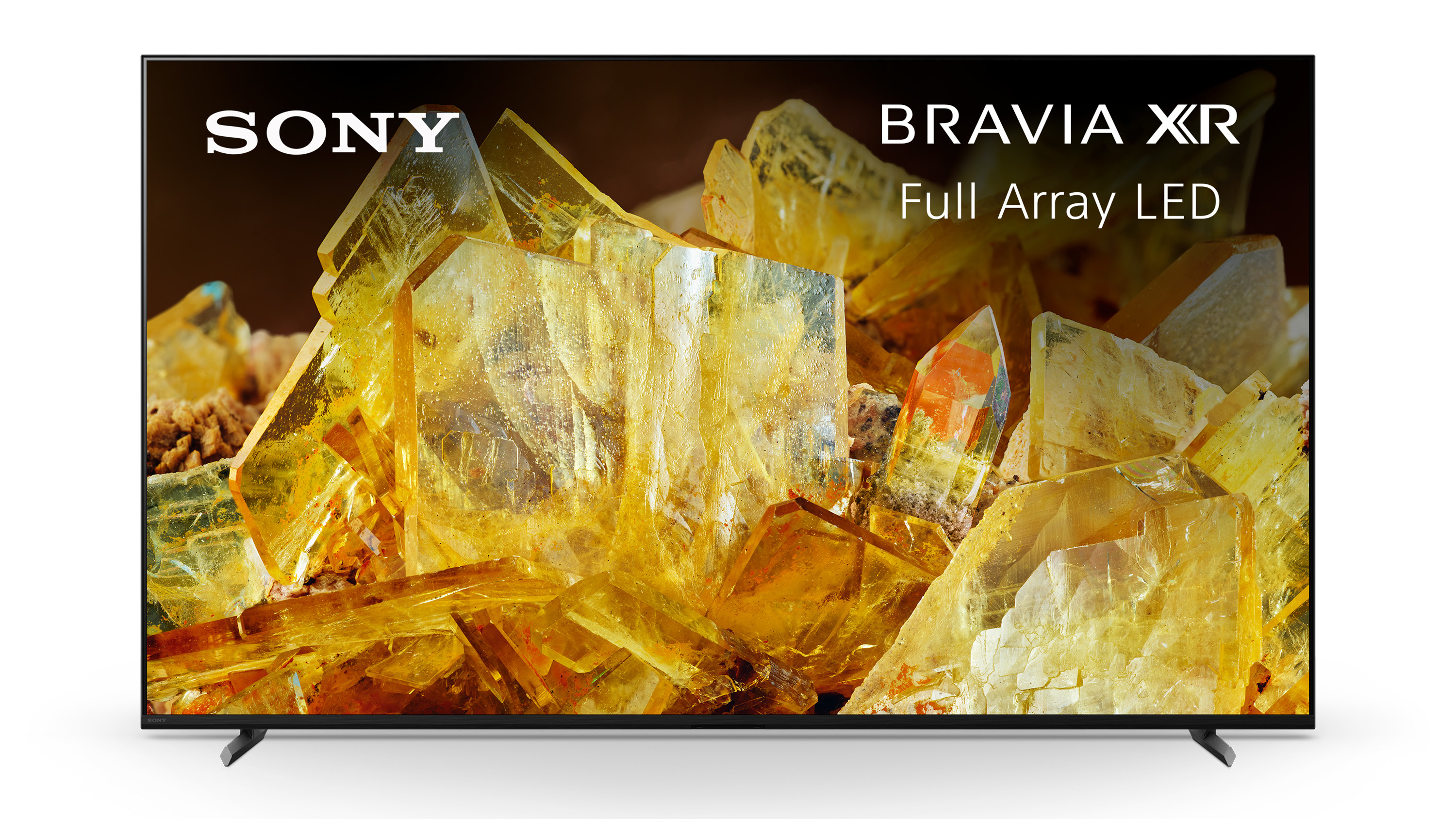 El televisor Sony X90L Full Array LED-LCD sobre fondo blanco