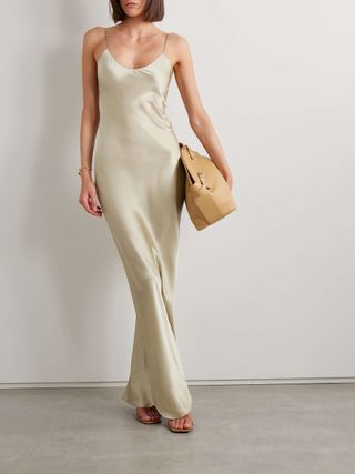 Cami Silk-Satin Gown