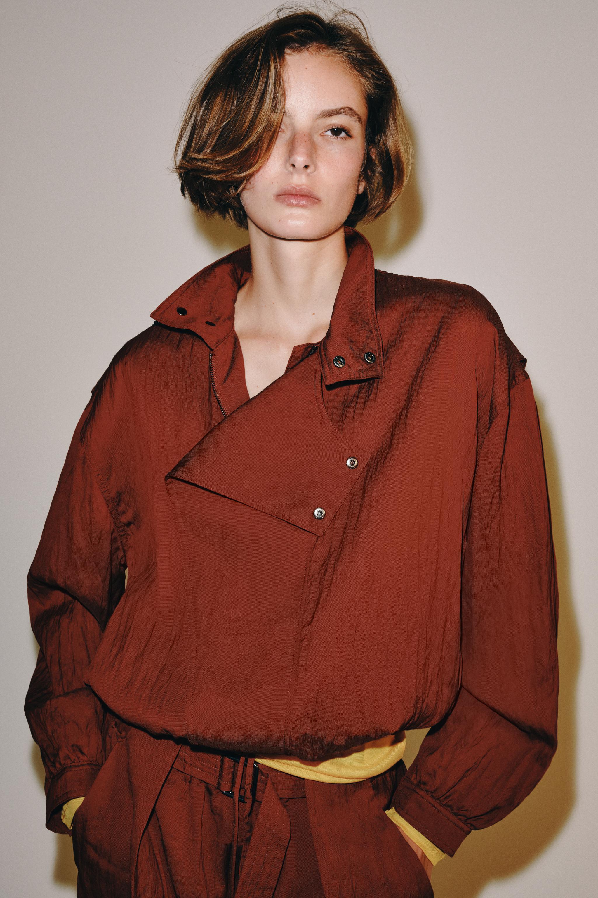 Zw Collection Wrap Jacket - Earth - Xs