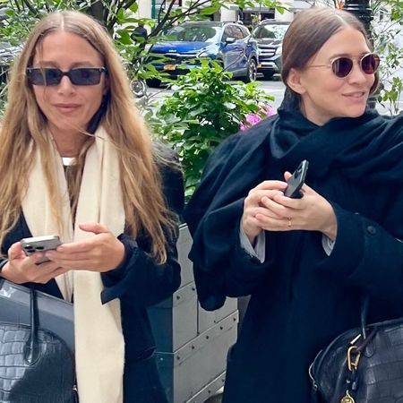 Mary-Kate and Ashley Olsen were spotted in New York City wearing matching The Row bags