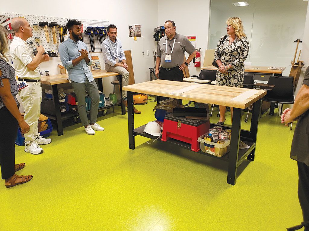 Maker tools and work spaces at FirstHandPhilly, an educational initiative at the University City Science Center where classroom lessons are brought to life through engaging projects and real-life lab environments.