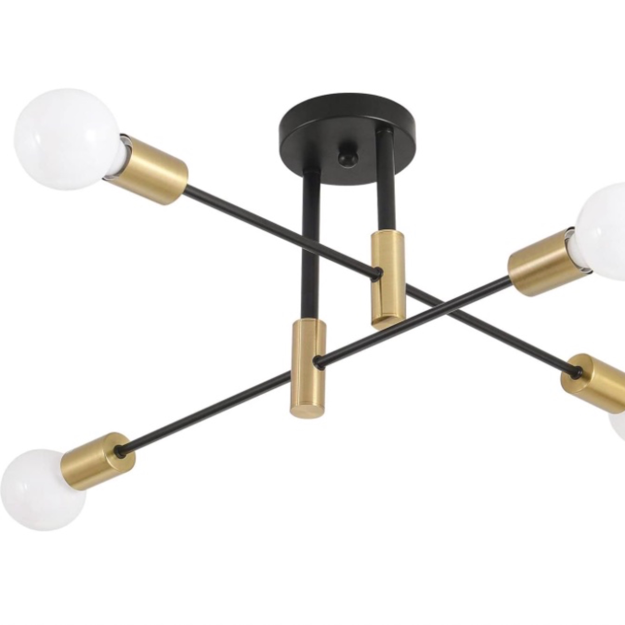 Modern Chandelier Light Fixture, Four Light