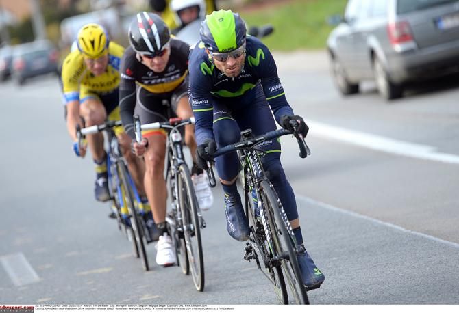 Valverde, Devolder and Sorensen had to do the chasing without help from Steegmans