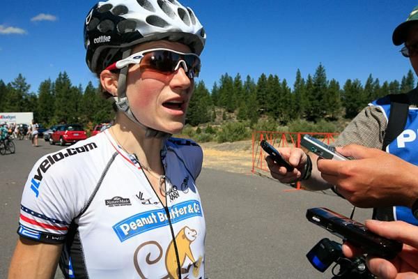 Mara Abbott (Peanut Butter &amp; Co./TWENTY 12) after the race.