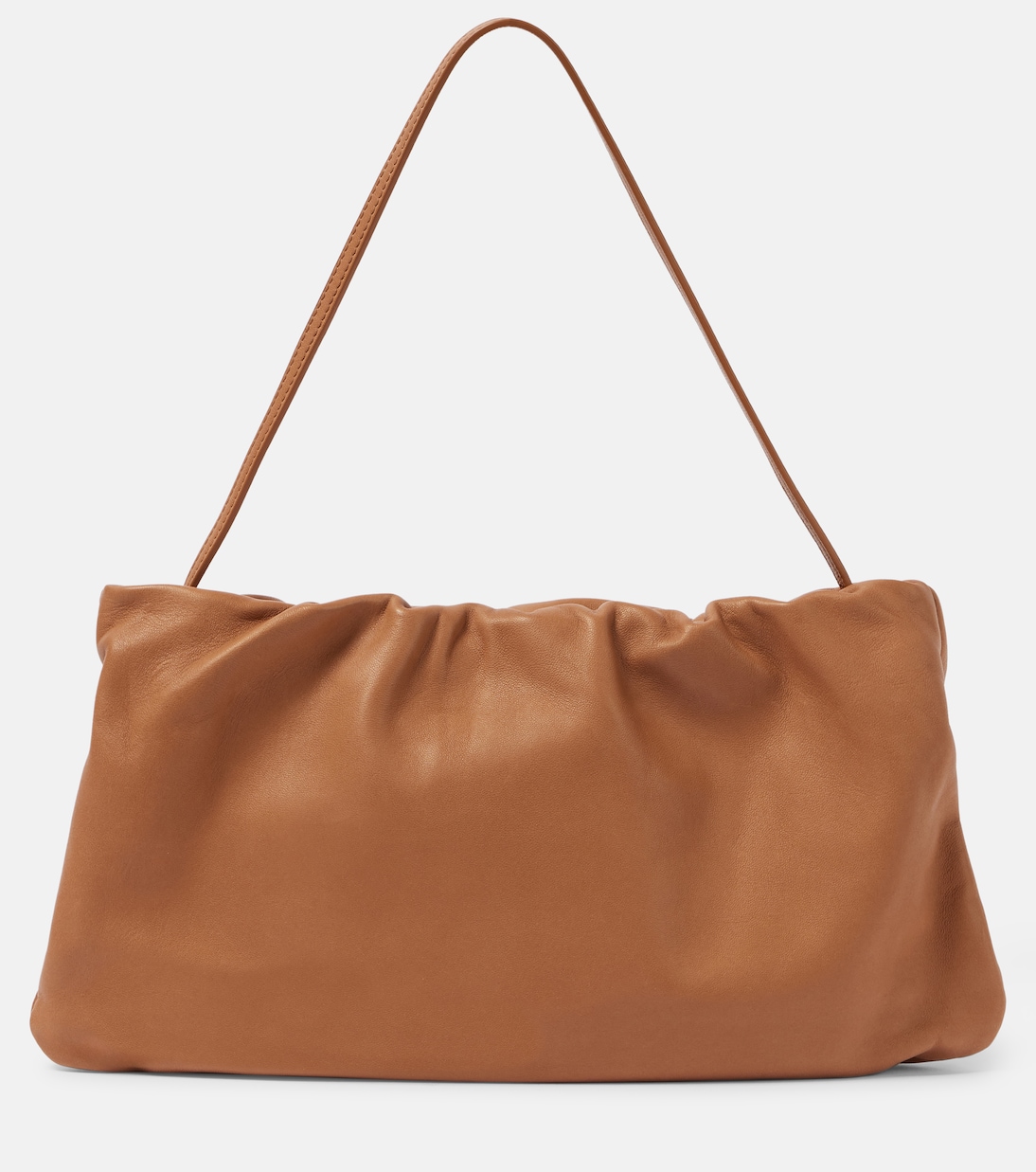 Bourse Xl Leather Shoulder Bag in Brown - the Row