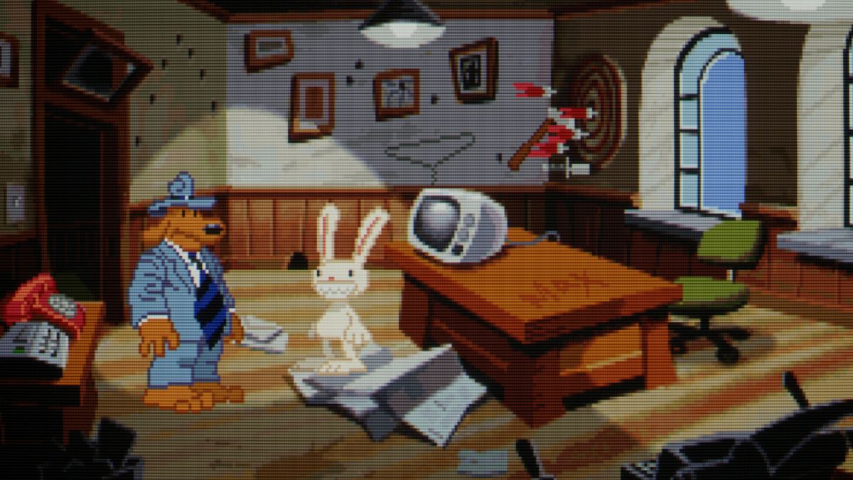 Sam and Max in Max&#039;s office