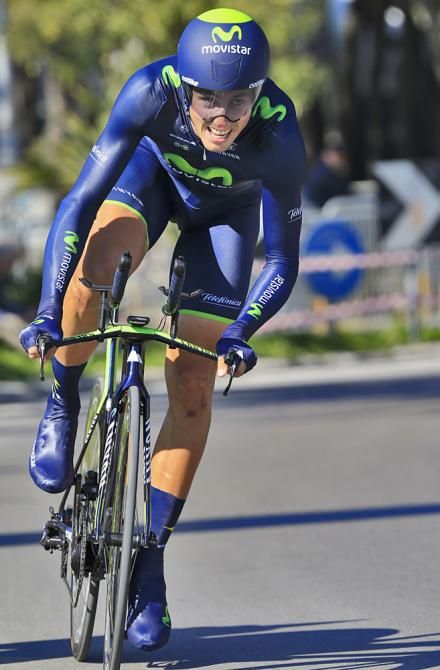 Adriano Malori (Movistar) wins the final time trial in Tirreno-Adriatico
