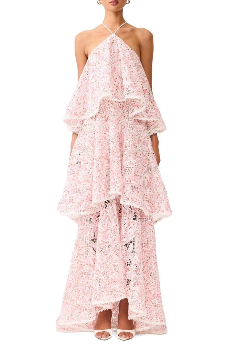 Valencia Floral Tiered Gown