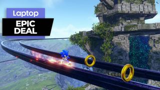 Sonic Frontiers Nintendo Switch gameplay blue hedgehog collecting gold rings