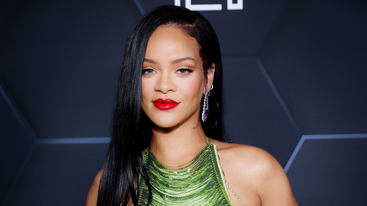 Rihanna Met Gala transformation stuns fans, seen here celebrating Fenty Beauty &amp; Fenty Skin at Goya Studios