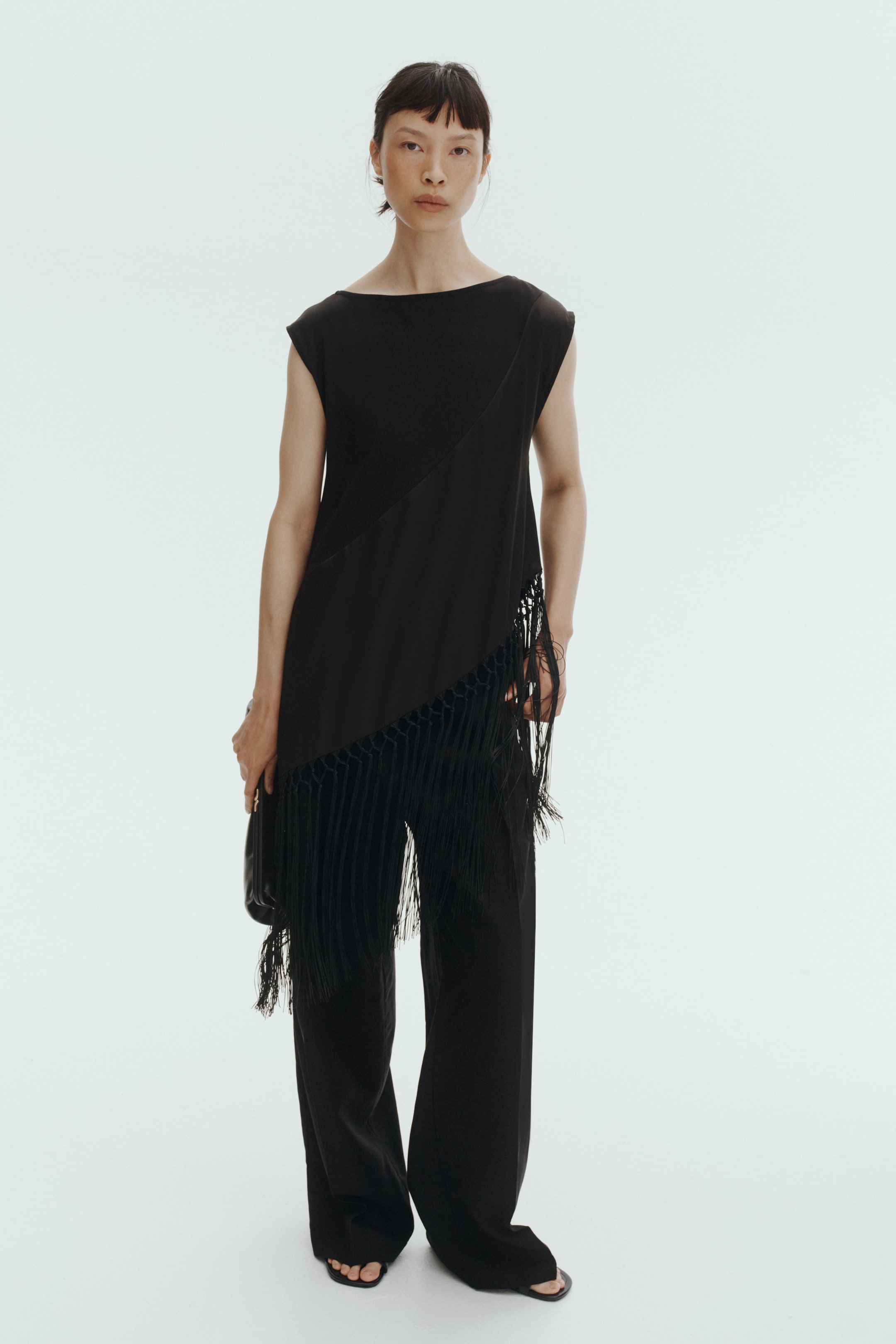 Tailored Linen-Blend Trousers