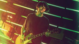 Jonny Greenwood performs on stage at Auditorium Parco della Musica Ennio Morricone with his band The Smile