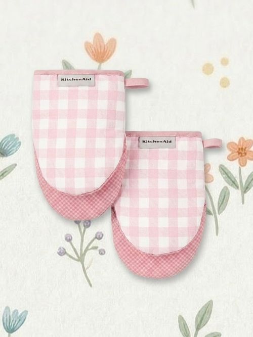 Gingham Mini Oven Mitts