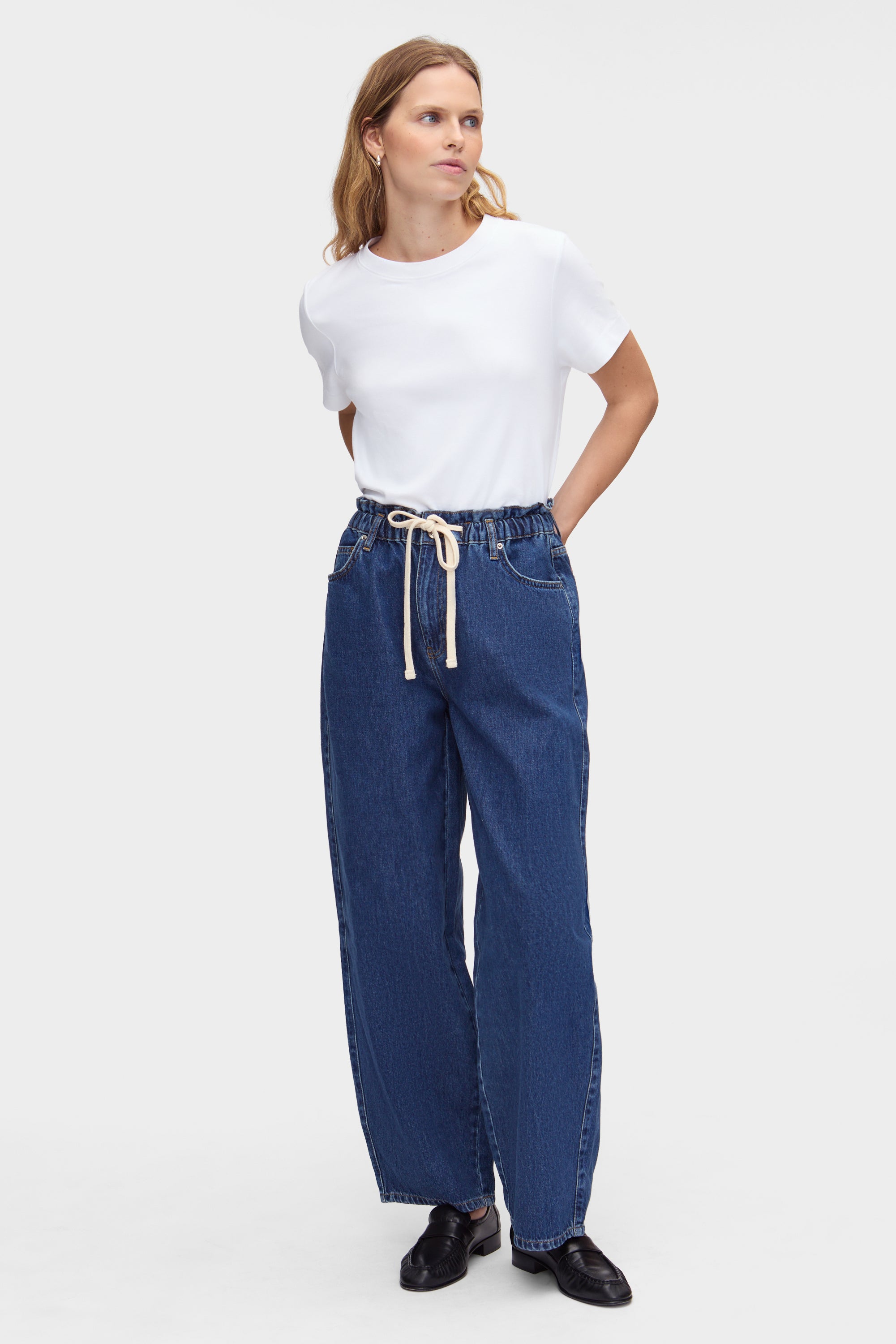 Aida elastic waist jeans