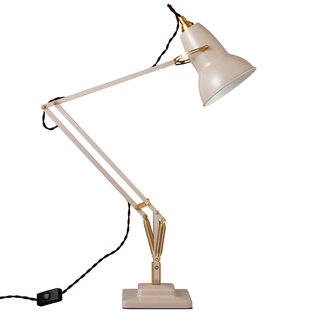 white lamp with stand and wire