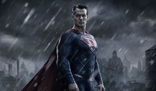 Superman in the rain
