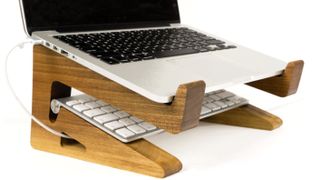 Best laptop stands: Portable wooden laptop stand